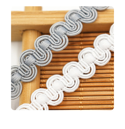 10 meters per card 1cm wide S-shaped wavy small lace curtain pillow trim lace sofa edge welt webbing accessories