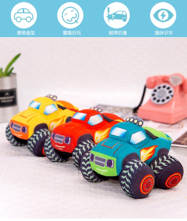 Manufacturer Wholesale Off-Road Vehicle Plush Toy Car Pillow Cute Doll Little Boy Birthday Gift Claw Machine Prize