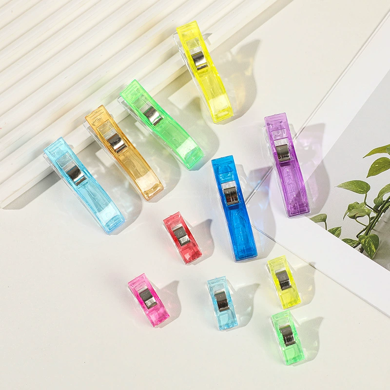 Оптовые трансграничные популярные пластиковые зажимы для шитья краев, зажимы для топора, зажимы с длинным хвостом, лоскутные пряжки, швейные позиционирующие зажимы на складе