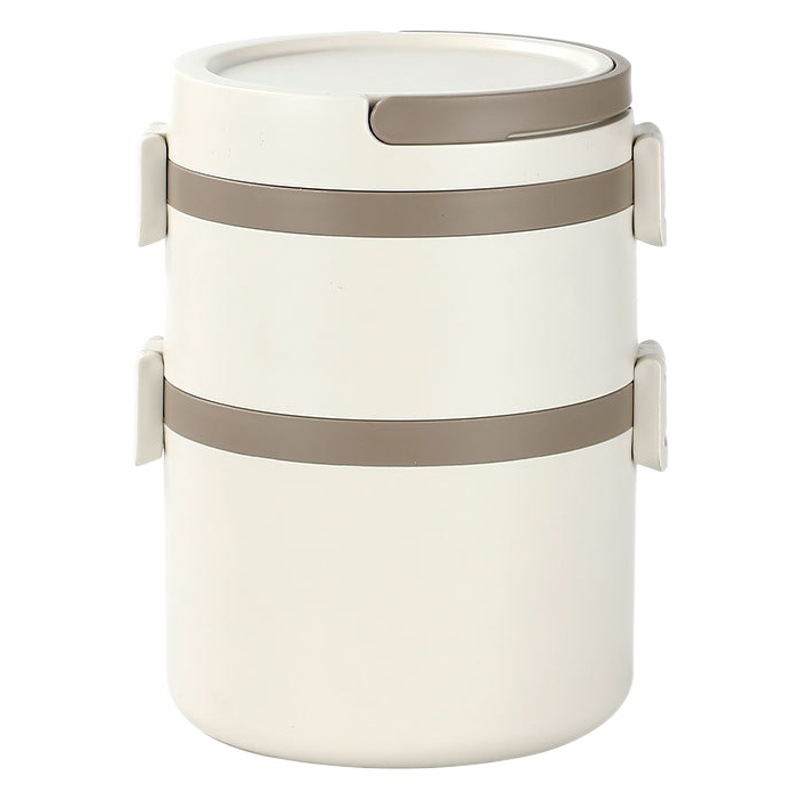 304 de calidad alimentaria de acero inoxidable de múltiples capas con aislamiento caja de almuerzo sellado anti-desbordamiento horno de microondas almuerzo al aire libre caja de alimentos rejilla