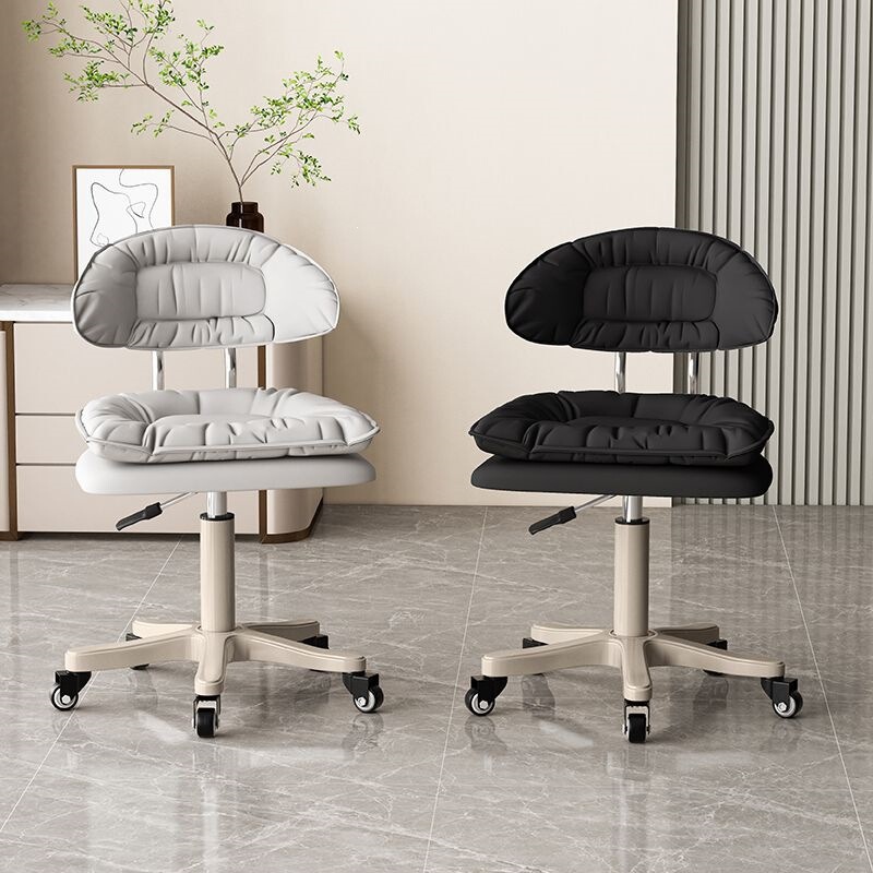 Pulley Stool, Beauty and Manicure Chair, Study Stool, Rotating Makeup Chair, Adjustable Silent Backrest Chair, Comfortable Office Chair
