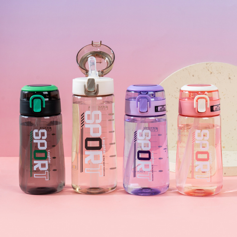 Taza de agua fresca Yitong para hombres y mujeres de alto valor con tabique de té Taza de plástico resistente a altas temperaturas Taza portátil deportiva para estudiantes