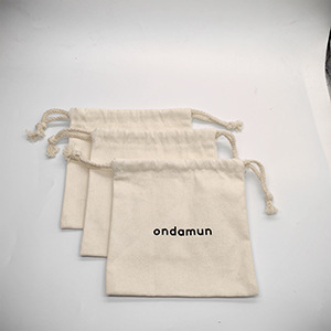 Fashionable and Simple Canvas Bag Mobile Phone Power Bank Earphone Data Cable Cosmetics Jewelry Drawstring Storage