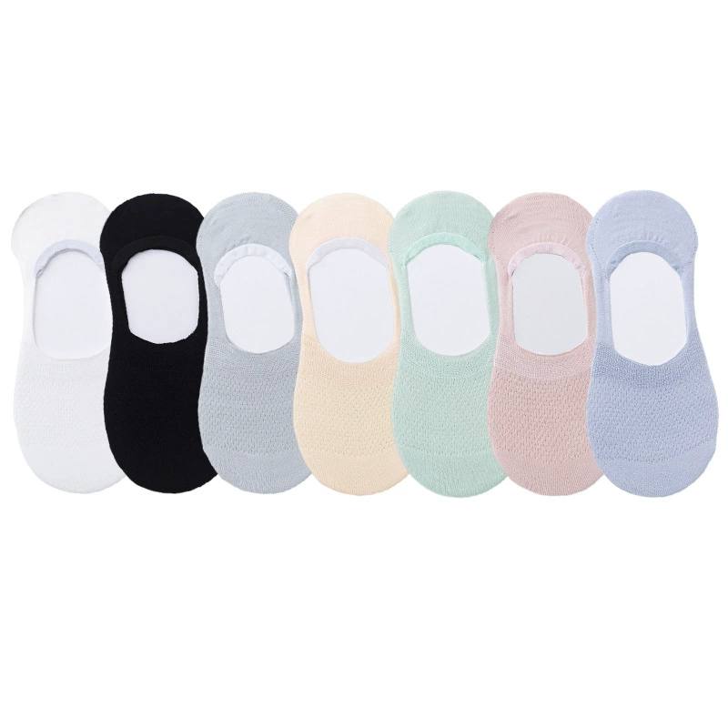 Colored invisible breathable summer socks, wholesale