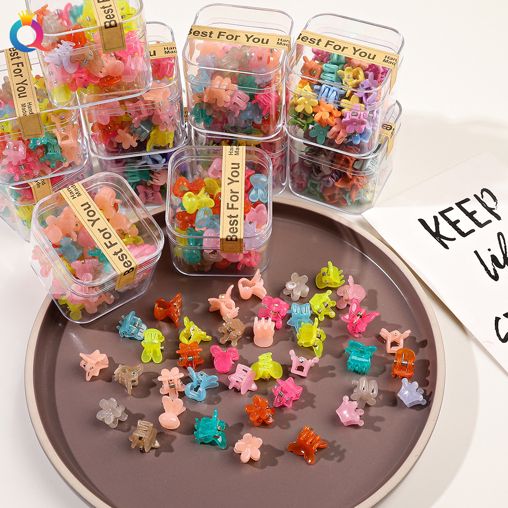 Set mini mollette per capelli colorate per trecce e frangetta_voghion.com