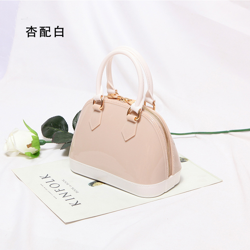 2025 primavera y verano estilo caliente moda casual niños dulces bolsa de gelatina mini bolso de mensajero de un solo hombro variedad al por mayor