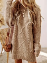 X 35690 Lazy Knit Sweater Dress ���ë������ȹ ŷ���羳