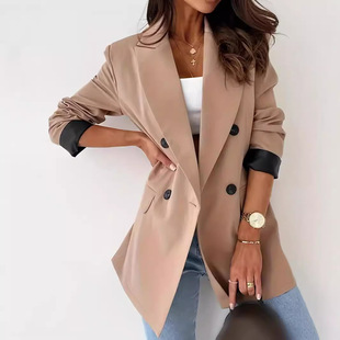 2024 cross-border new solid color suit