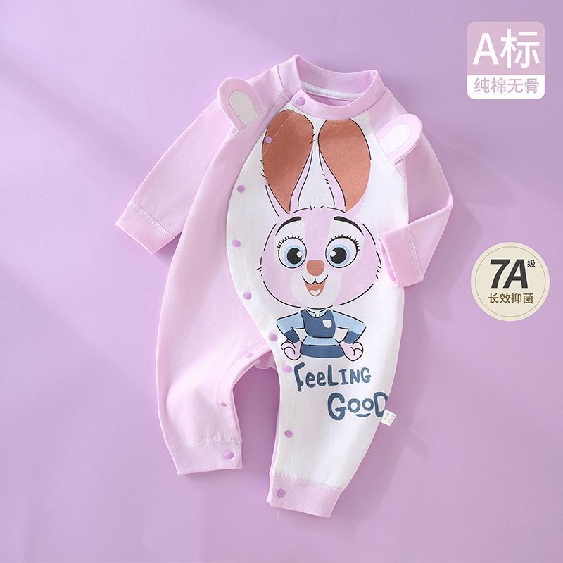 春秋婴儿连体衣纯棉宝宝小动物衣服新生儿外出家居服a类可爱炸街|undefined