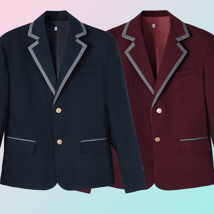 Factory Ready-Made School Uniforms, Class Uniforms, Id Photos, School Supplies, Dark Blue and Black Jk Uniforms, Junior High School and College Student Suits
