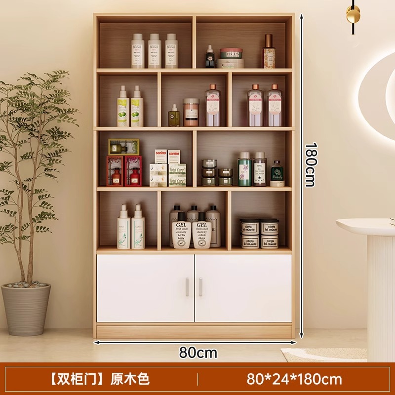 Estantes comerciales Barbería Gabinete de exhibición Salón de belleza Gabinete de productos Gabinete de exhibición de cosméticos Gabinete de exhibición simple Gabinete de salón de peluquería Contenedor