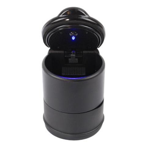 Cenicero del coche con luz LED para Cenicero del coche luz nocturna creativa 4S resistente a altas temperaturas Cenicero universal con tapa