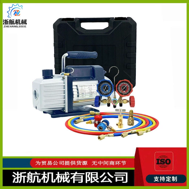 Экспорт в США и Европу одноступенчатый 1 л 3CFM/3.5CFM вакуумный насос 410A комплект измерителя хладагента