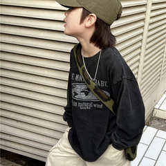 2024 Spring New Children's Hoodie, European and American Retro Global Color Distressed Men and Women's Hoodies, Stylish Trendy Hoodies