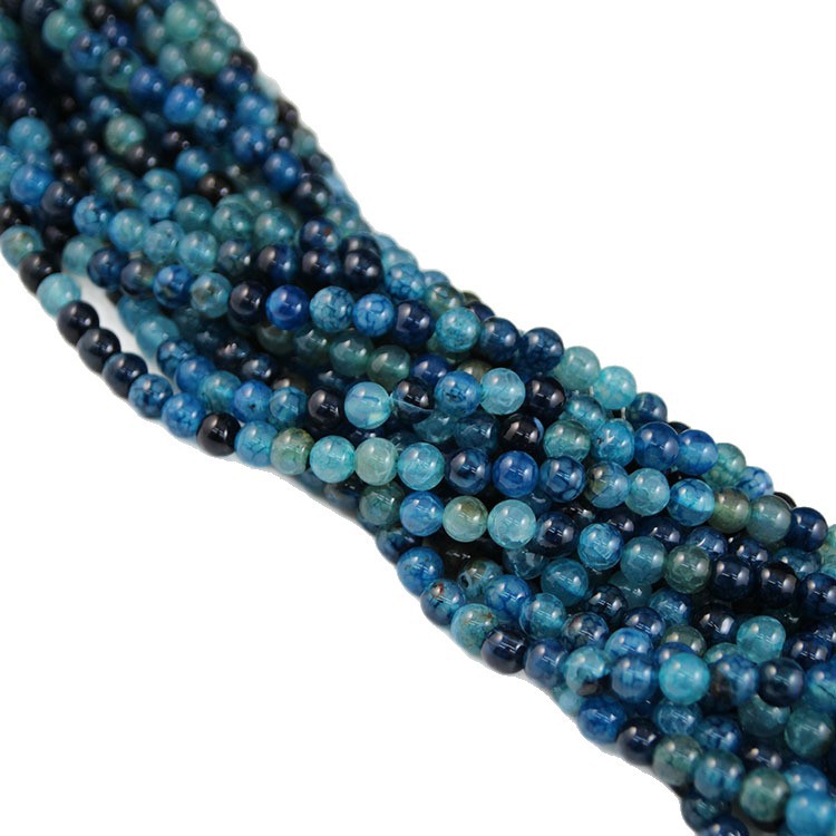 organic agate round beads