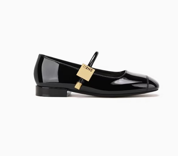 Versión de piel de oveja Su Yinyin con el mismo estilo hebilla de cabeza cuadrada francesa con hebilla plana Mary Jane zapatos de viaje para mujer zapatos de boda