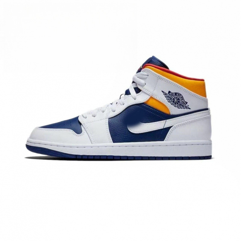 Comercio exterior AJ1 zapatos blancos y negros panda zapatos de baloncesto de alto tamaño Joe1 azul blanco puro de Carolina del Norte pareja zapatos casuales image 8