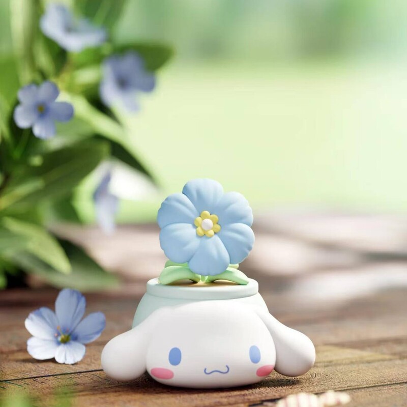 サンリオ鉢植えシナモンドッグメロディークロメガールフィギュアブラインドボックストレンディな漫画の装飾品|undefined