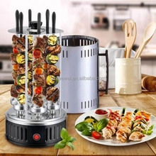 厂家供应烤肉机六叉不锈钢发热管自动旋转烤串机BBQ烧烤炉批发