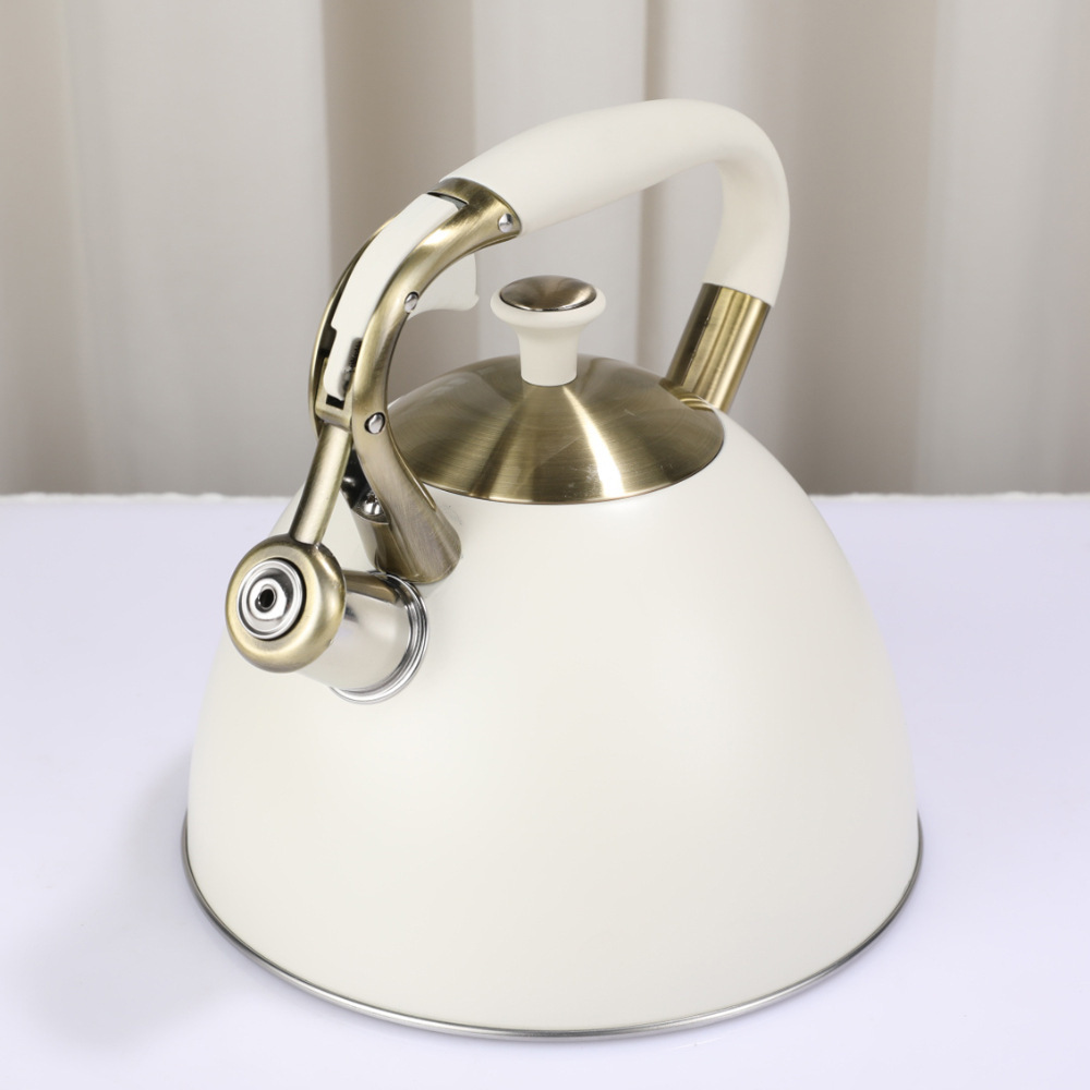 Hervidor de Agua Silbante de Acero Inoxidable 201 con Silbato para el Hogar