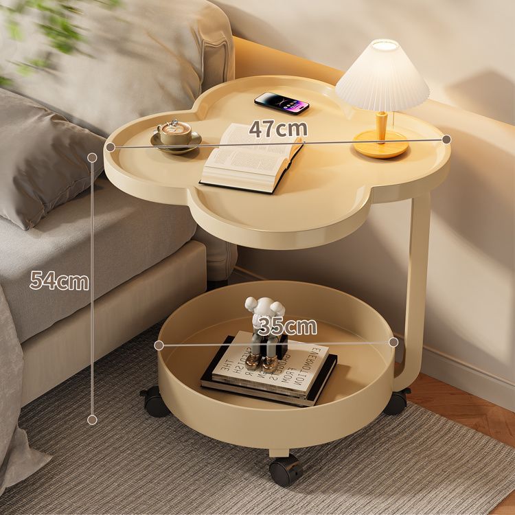 [사일런트 유니버설 휠]-더블 레이어 수납-밀크 커피 컬러