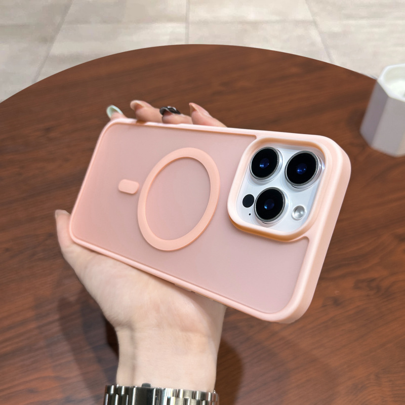 跨境新款肤感磁吸手机壳适用iPhone17promax简约苹果16爆款保护套|undefined