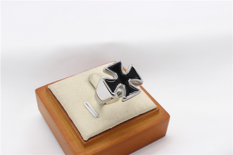 13g Weight Rings Classification 13, 7, 8 Ring Size 1 Piece Quantity Holiday, Street Occasion Titanium Steel Material Cross Pattern Men's Gender Vintage Style, Punk Style Vintage Style Punk Cross Titanium Steel Men's Rings 5