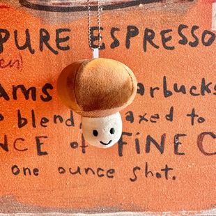 Cute and Super Cute Mushroom Vegetable Expression Bag Plush Doll Small Mushroom Bag Pendant Arcade City Doll Machine Gift