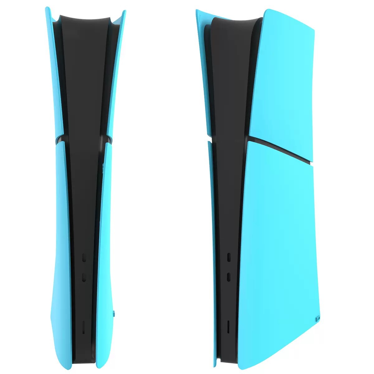 PS5 Slim Anniversary Case Replacement Grey Game Console Case Removable Black Slim Case