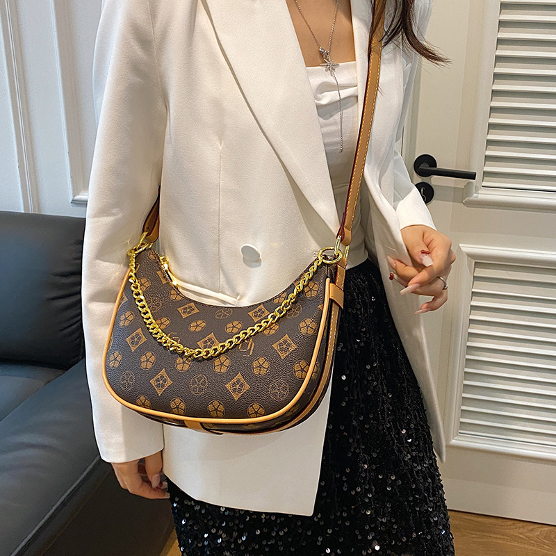 Vintage Print Small Crossbody Shoulder Bag For Women, Square Design_voghion.com