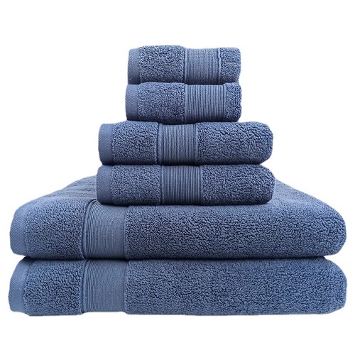 Pure cotton bath towel six-piece set combed cotton 2 square towels 2 hand towels 2 bath towels Bath towels Amazon factory wholesale