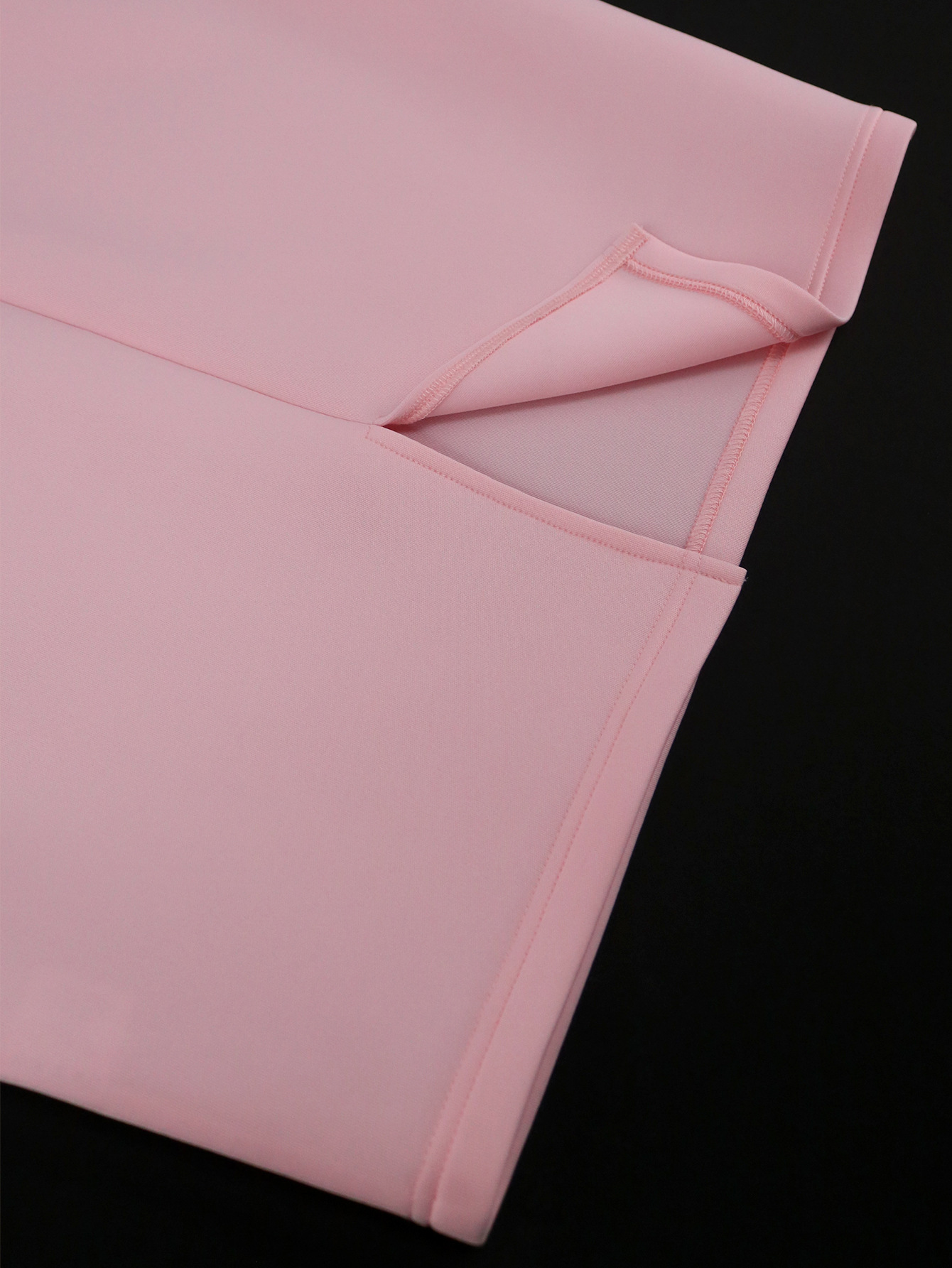 Elegant plus size damklänning med rosett och hög midja_voghion.com