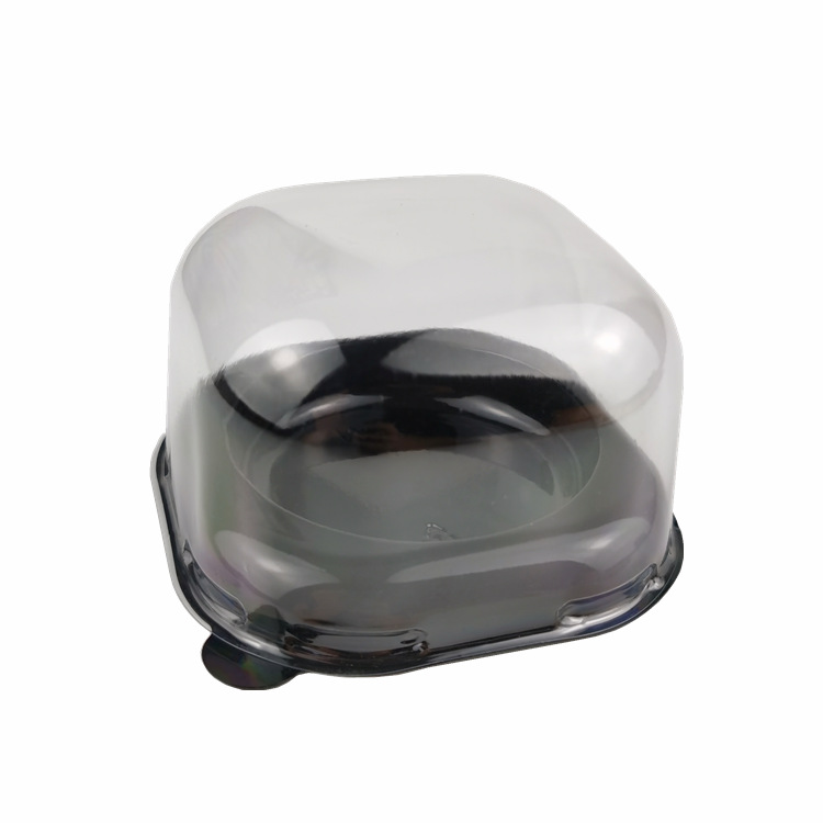 Solo grano nieve mei niang yema de huevo crujiente bola verde caja de tarta de huevo PET blister caja de embalaje desechable de alta gama