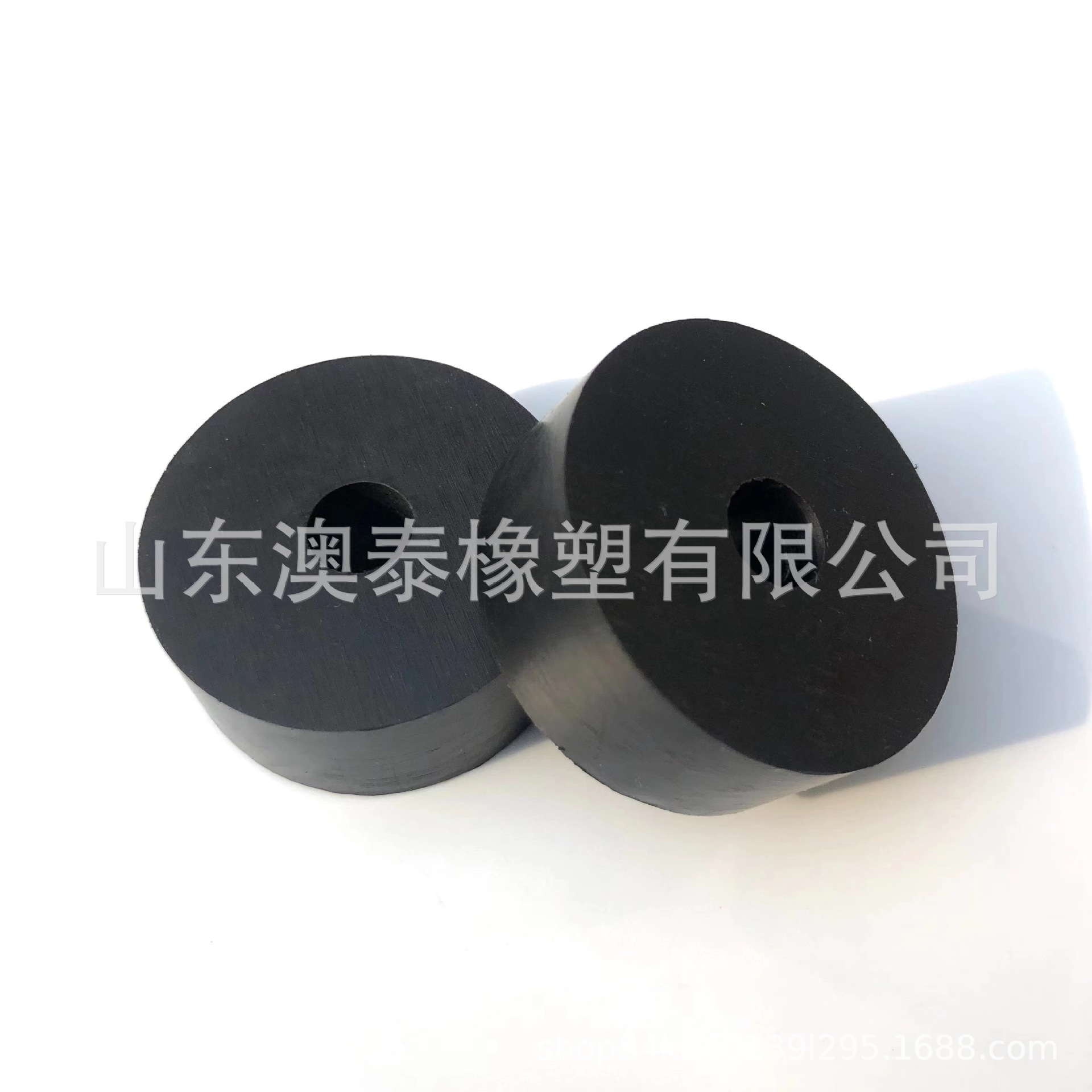 橡塑制品厂销售 橡胶缓冲垫 圆形 黑色减震胶垫 40mm橡胶垫圈