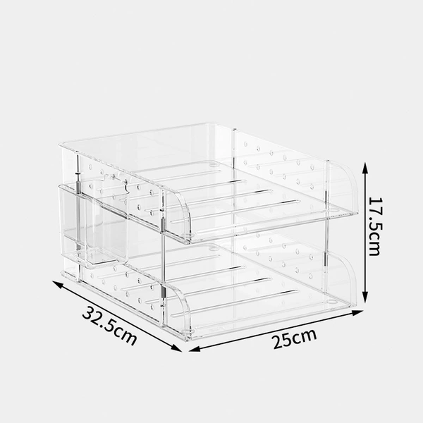 [Transparent] 2 layers - with 1 pen holder