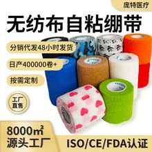 无纺布学生护指胶带绷带弹力自粘运动防护绑带弹性自粘绷带肌肉贴