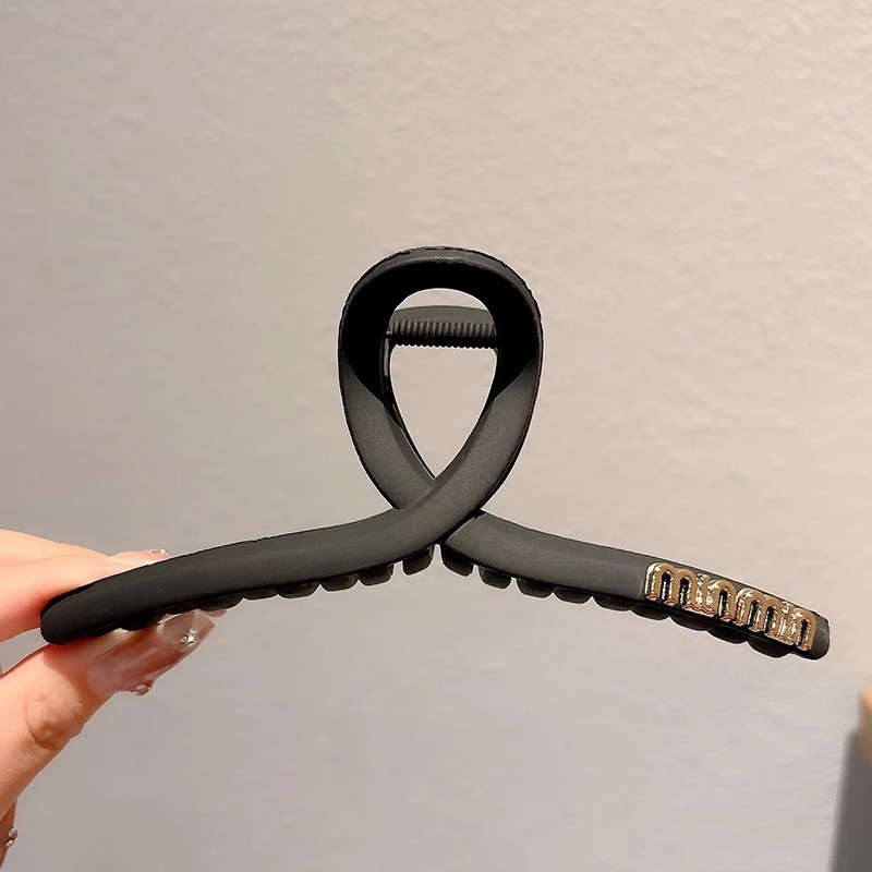 Clip de agarre simple de verano, volumen de cabello de alta calidad, clip de tiburón, horquilla grande, horquilla, nuevo cabello femenino, tocado 2024