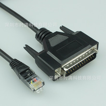 RJ45转DB25并口线打印机延长数据线