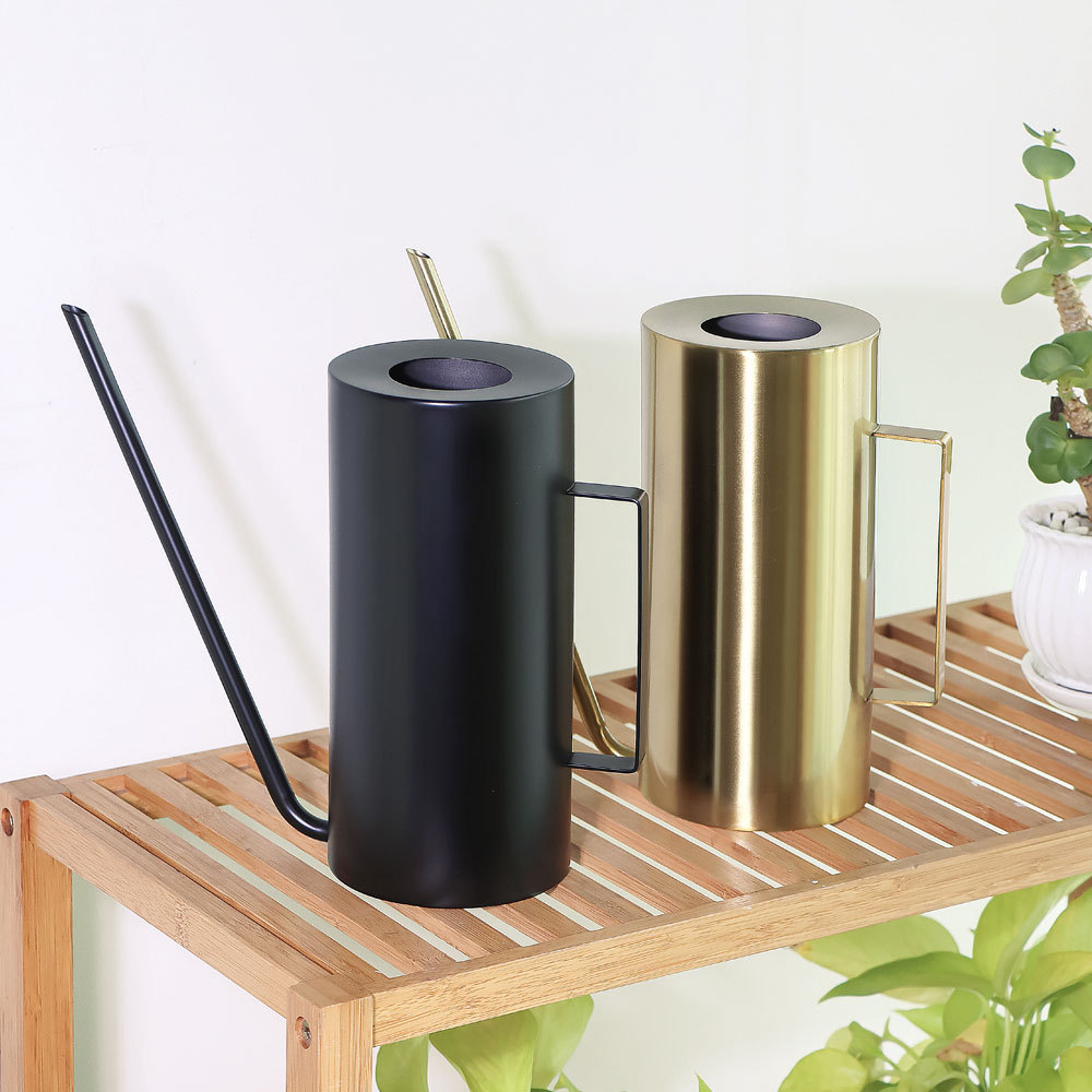 Acero inoxidable regadera metal hogar vintage regadera gran capacidad Oro Negro regadera 1.5l