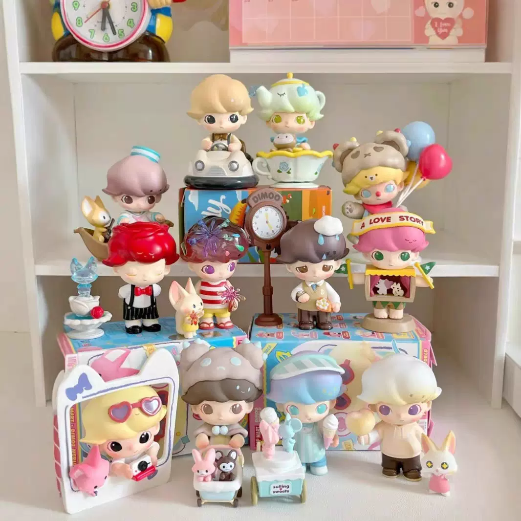 POPMART泡泡玛特DIMOO约会日手办盲盒潮流玩具送创意摆件礼物玩具