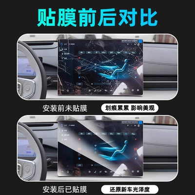 Panel Navigation Screen Tempered Film: Car interior film