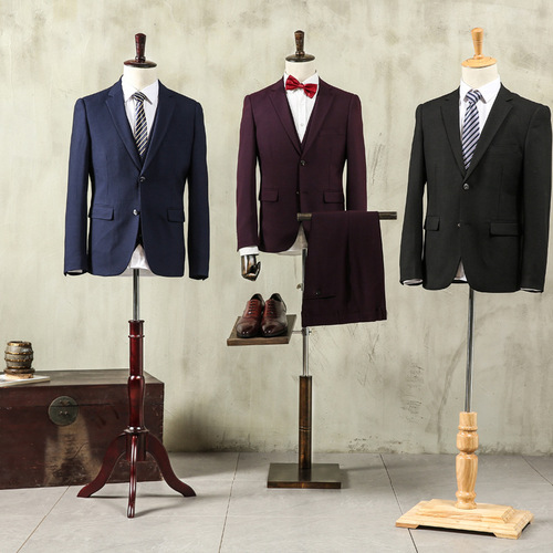 Model Props Male Full Body Mannequin Suit Shop Western Suit Display Model Window Dummy Half Body Model Clothes Rack