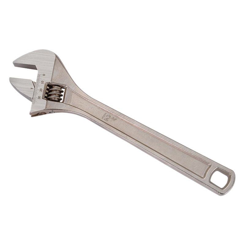 Fábrica al por mayor de grado industrial llave ajustable de níquel amarillo llave ajustable multifuncional llave pequeña ajustable herramienta de apertura grande