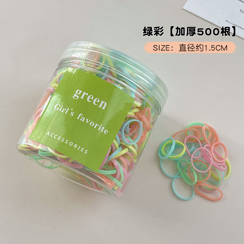 El cabello del bebé está atado, la banda elástica alta, la banda elástica desechable, la trompeta de color para niños no daña el cabello, la banda elástica pequeña