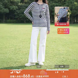 雅y.长袖t恤  休闲宽松条纹海魂风-5422