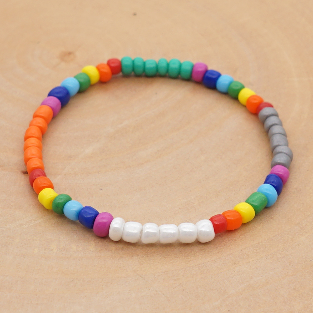 1 Piece Bohemian Multicolor Beaded Imitation Pearl Womenu0027S Bracelets