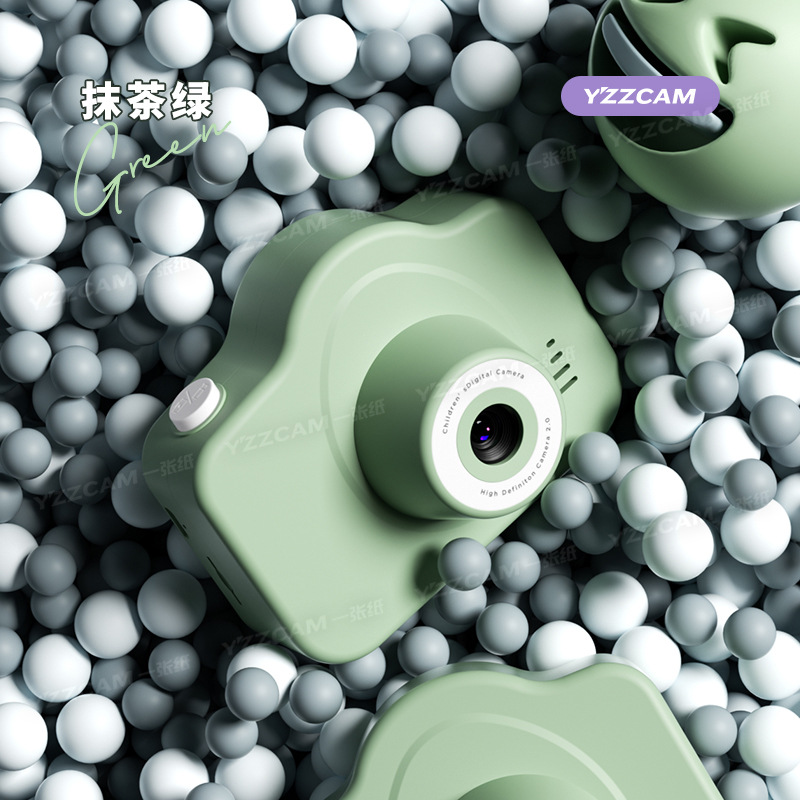 Hd dual camera matcha green (can record + multiple filters) - official standard