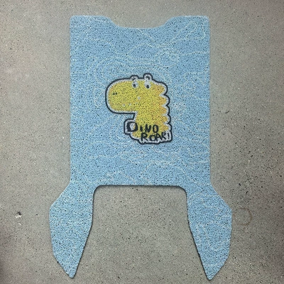 Electric vehicle foot mat — electric car foot mat foot - yellow-dinosaur-emma-lingjun-fb52