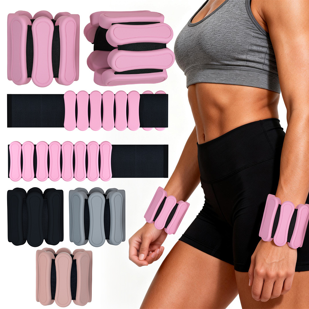 Cross-Border New Model Silicone Weight-Bearing Bracelet for Swimming, Fitness, Pilates, Outdoor Sports, Detachable Energy Ring, Foot Ring