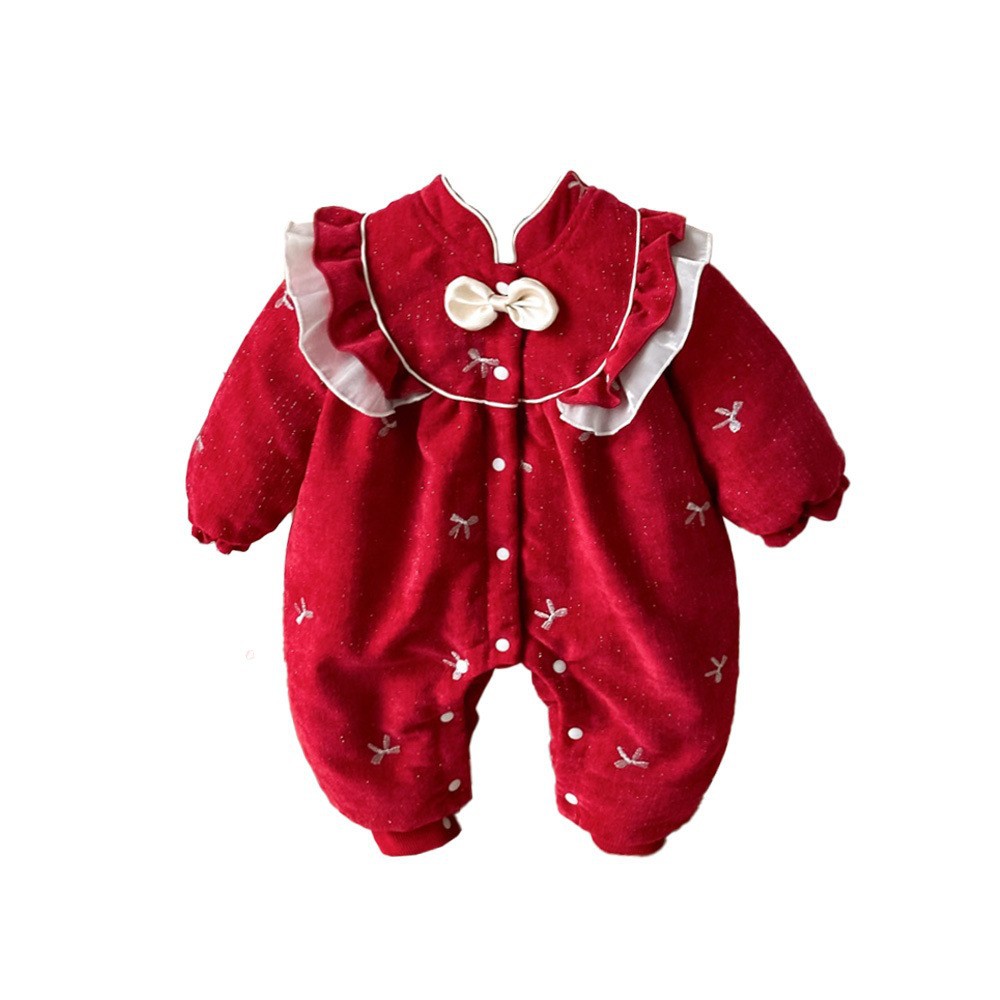 Ropa de bebé Ropa de otoño e invierno Ropa de una pieza de año nuevo para bebés y niños pequeños
